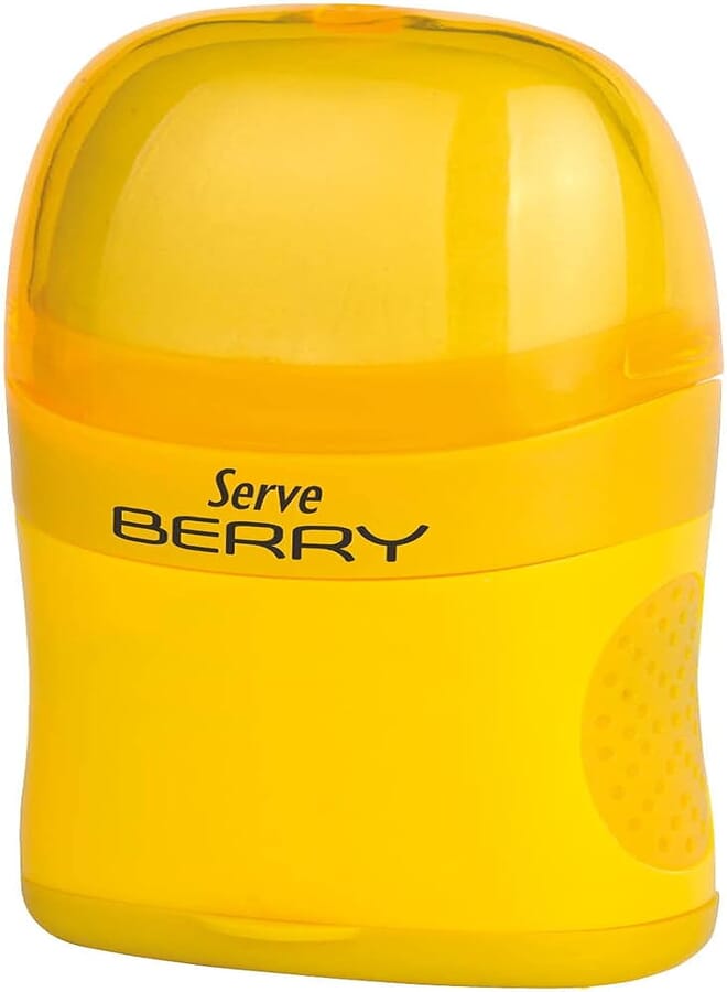Serve SV-BERRY1FS BERRY 2 in 1 Eraser and Sharpener - Yellow